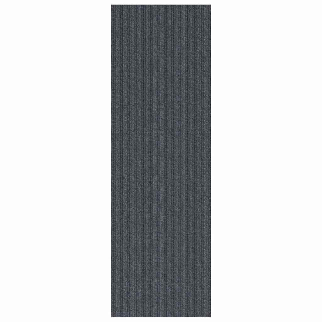 Chodnik dywanowy Szary 80 x 200 cm tkanina