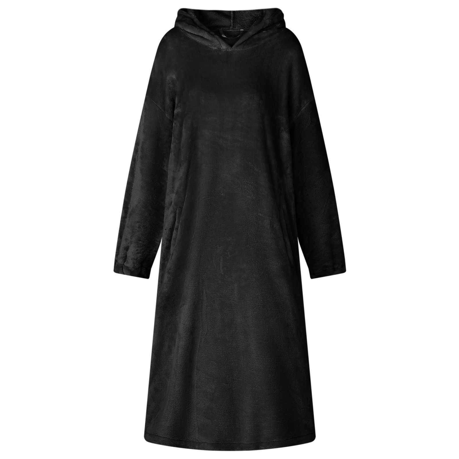 Bluza-koc Czarny l Flanela vidaXL
