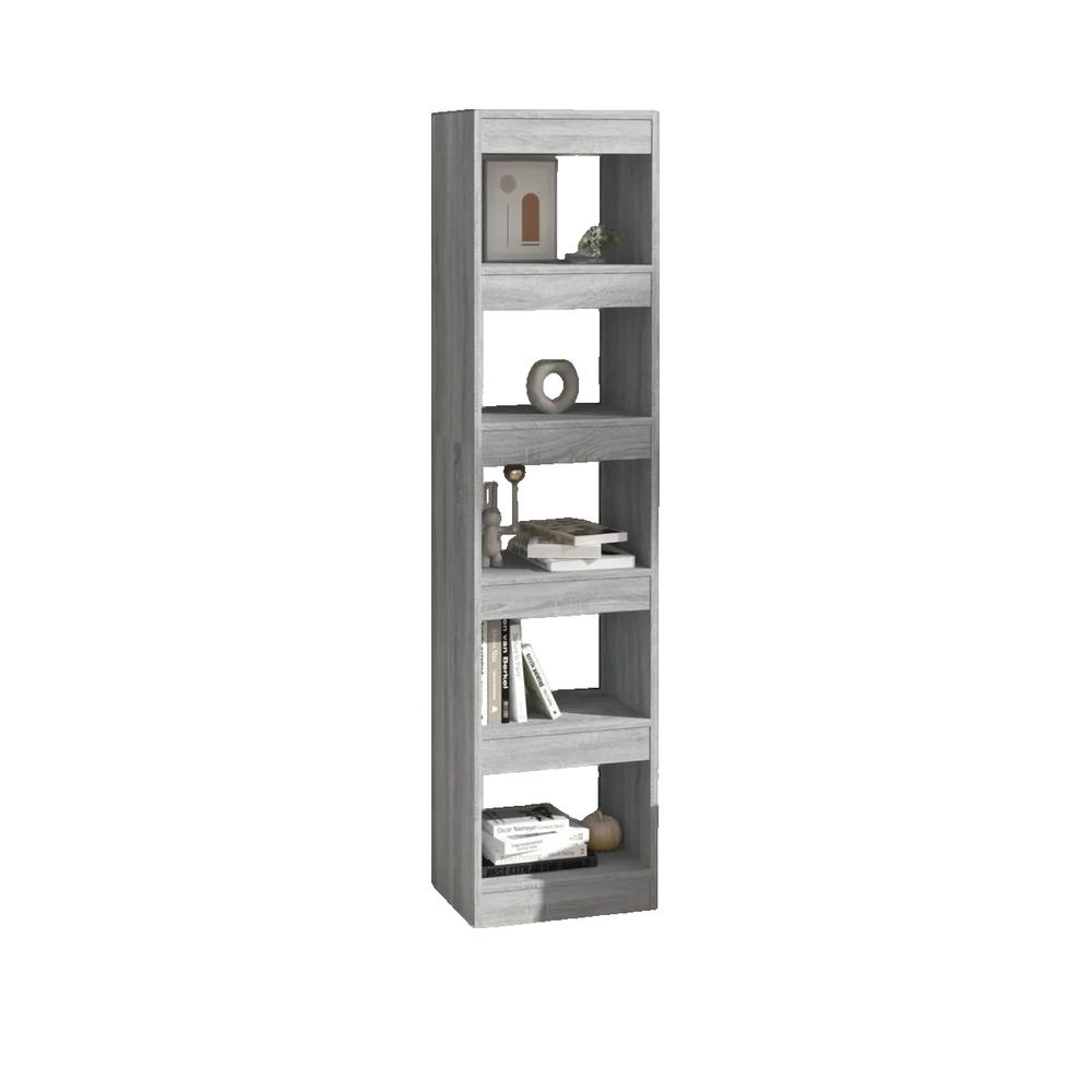 Biblioteczka vidaxl Sonoma szara 40x30x166 cm solidna i wszechstronna