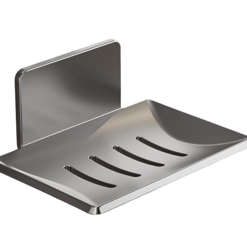 Mydelniczka łazienkowa wykonana z aluminium, do przyklejenia do ściany, nierdzewna mydelniczka, trwała mydelniczka (antracytowa, 1 sztuka).