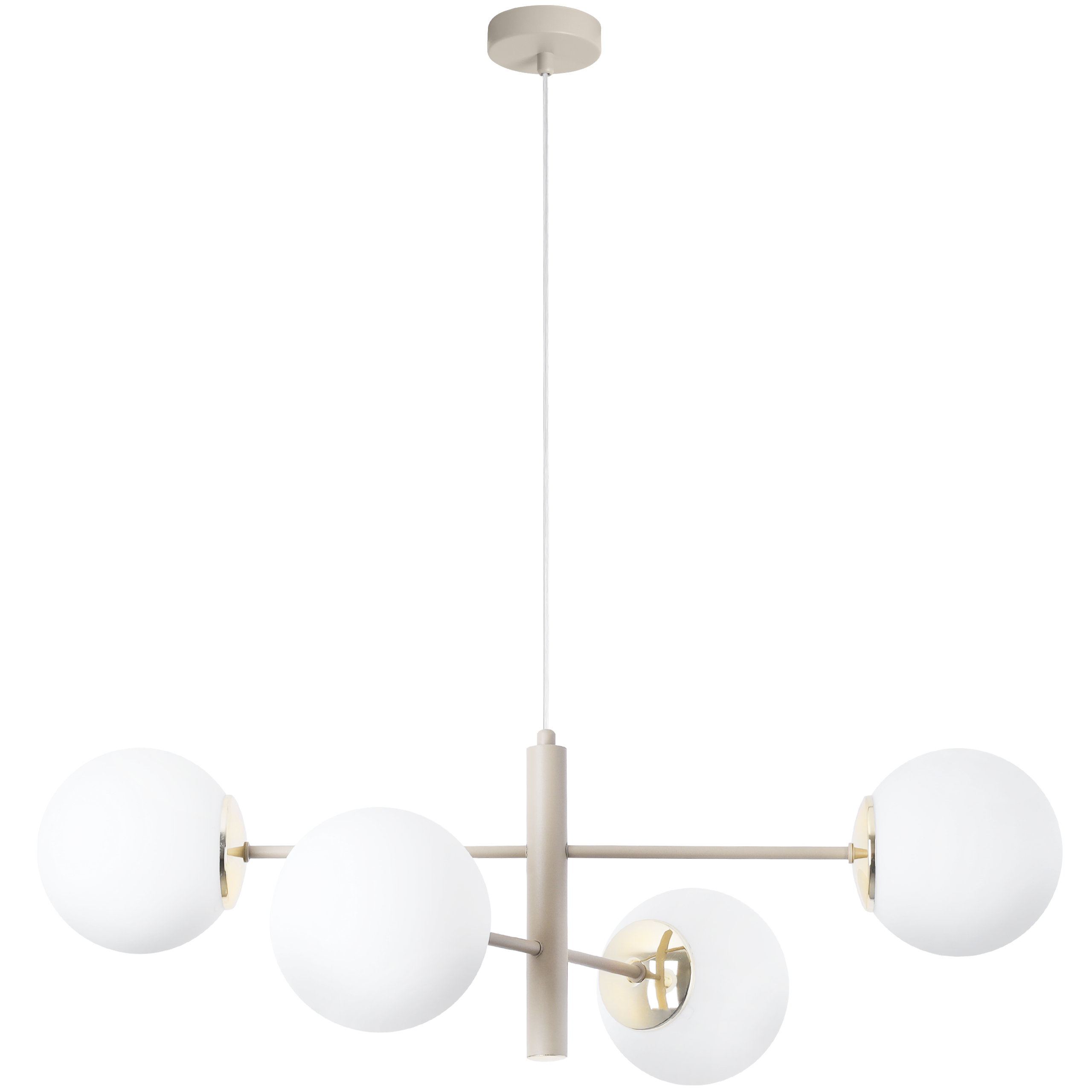 Lampa sufitowa wisząca Light Home LH Vinceza 4x E14 kaszmirowy/złoty