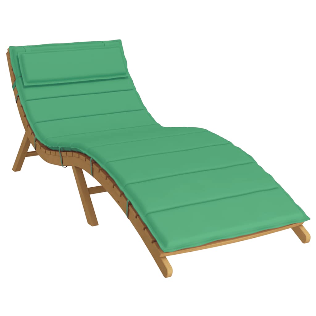 Poduszka Ogrodowa na Leżak 60x180 cm Odporna na Wodę Zielona na Taras