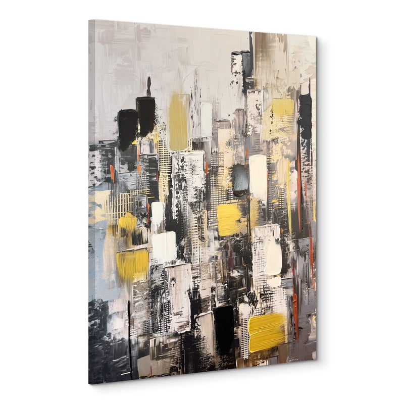 Obraz z ręcznie malowanymi elementami CITYSCAPE 70x100