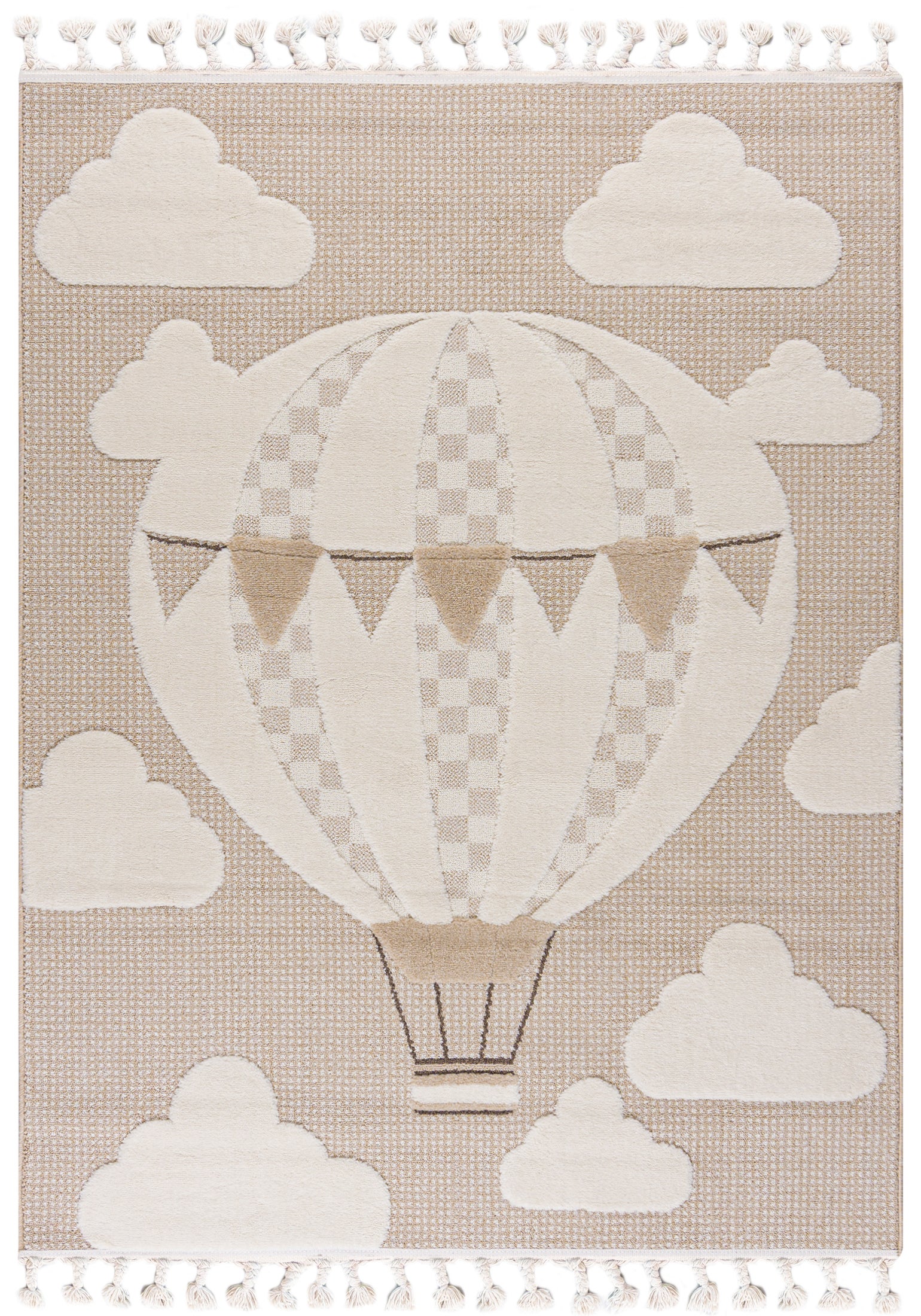 Dywan Dziecięcy Buffo Volare Prostokąt Mazovia 160x230 cm Beżowy Kremowy Motyw Balon 1 szt.