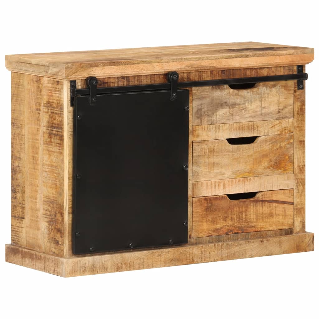 vidaXL Szafka, 80x30x55 cm, lite surowe drewno mango