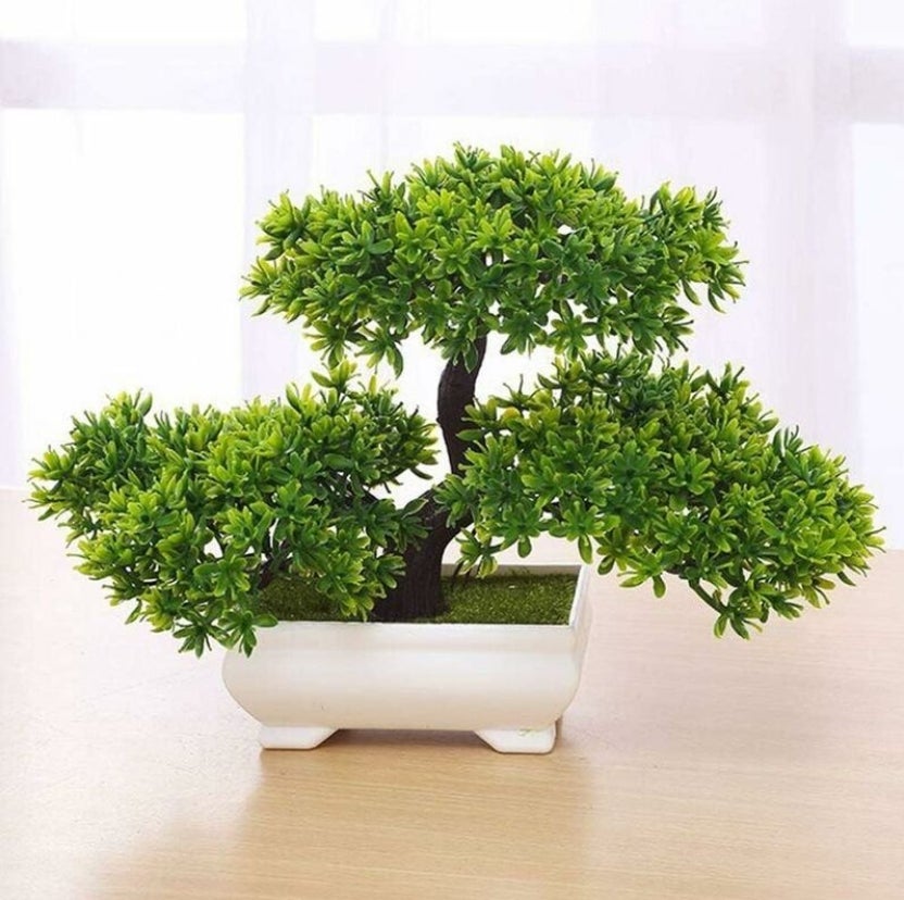 Zunbo Sztuczna sosna bonsai na biurko/parapet/podwórko