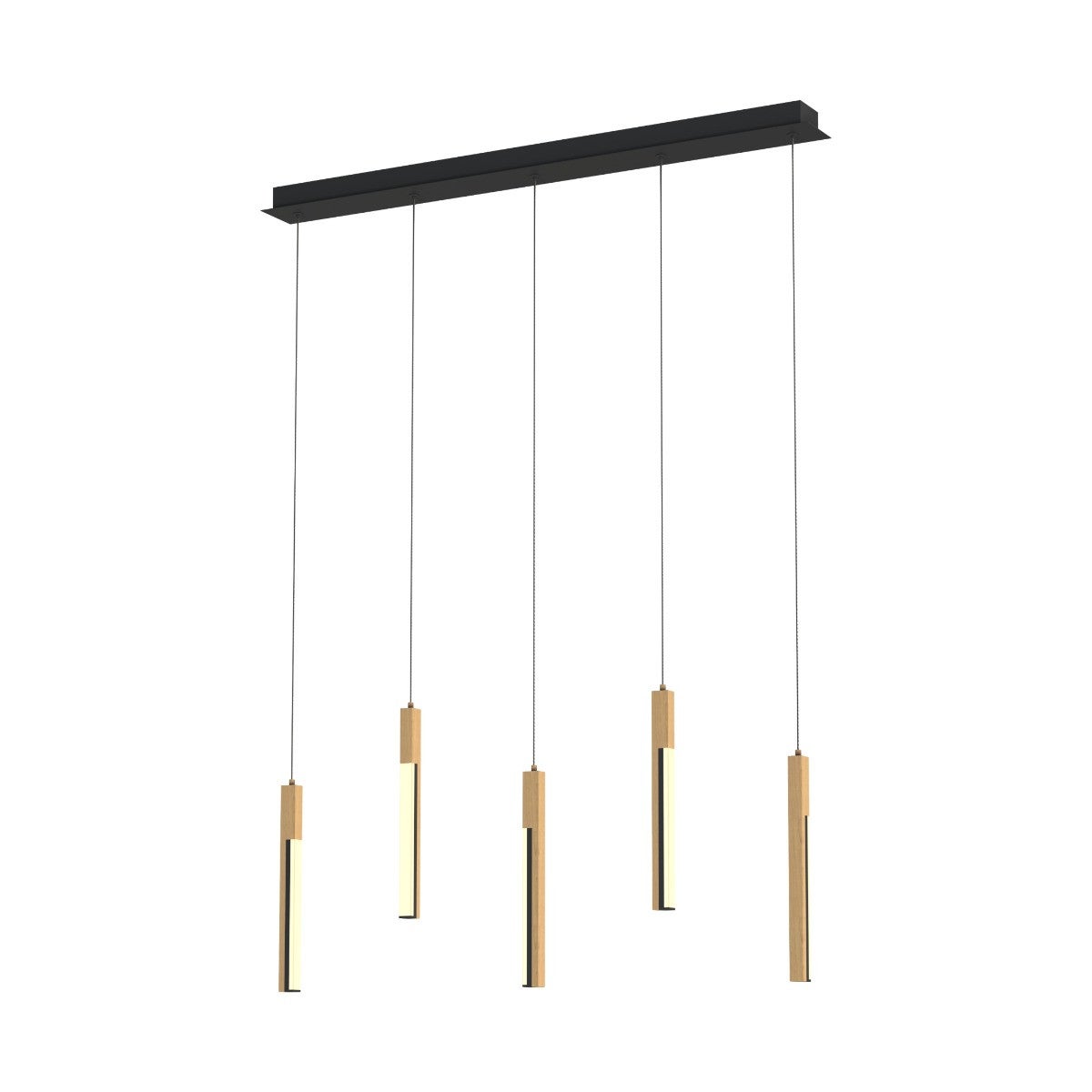 Lampa wisząca drewnione tuby ELIOT LED 25W Zuma Line MD4768-5-3BMT
