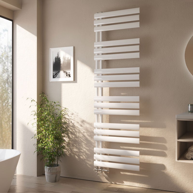 EMKE Grzejnik Łazienkowy 683W, 174x50 cm, 5,3 bar, do 7 m² – Biały