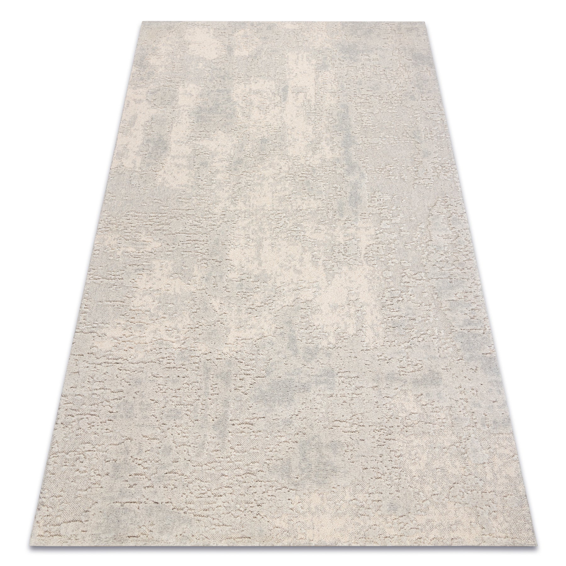 Dywan FLUX 461.2.AE120 wełniany OSTA - Abstrakcja, strukturalny, loftowy krem / szary 160x230 cm