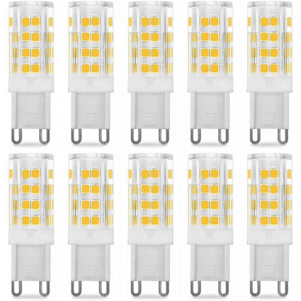 Żarówka LED G9 5W, odpowiednik 40W, ciepłe światło 3000K, 220-240V, kąt wiązki 360°, opakowanie 10 szt.