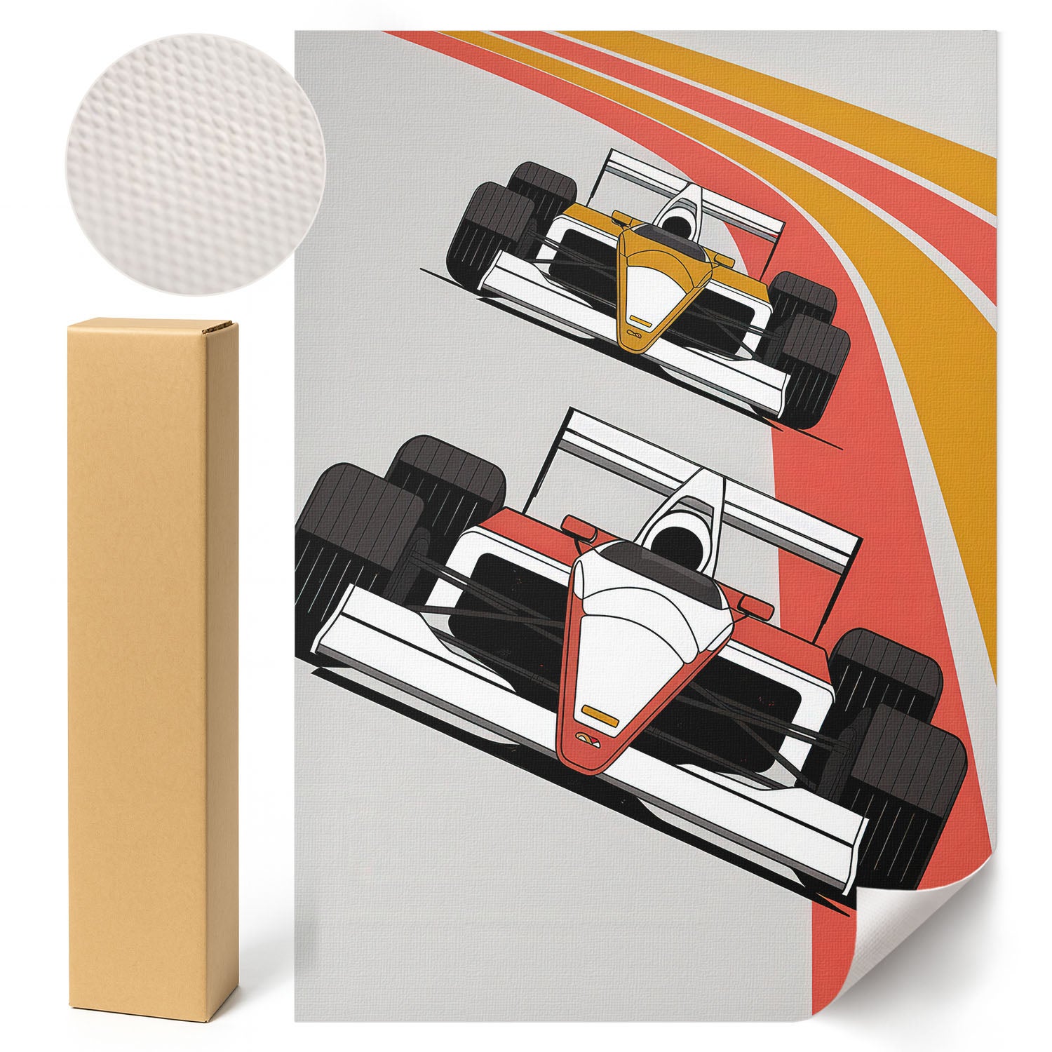 Retro Plakat Wyścig formuły - Aurora Line 59,4x84 cm ArtPrintCave