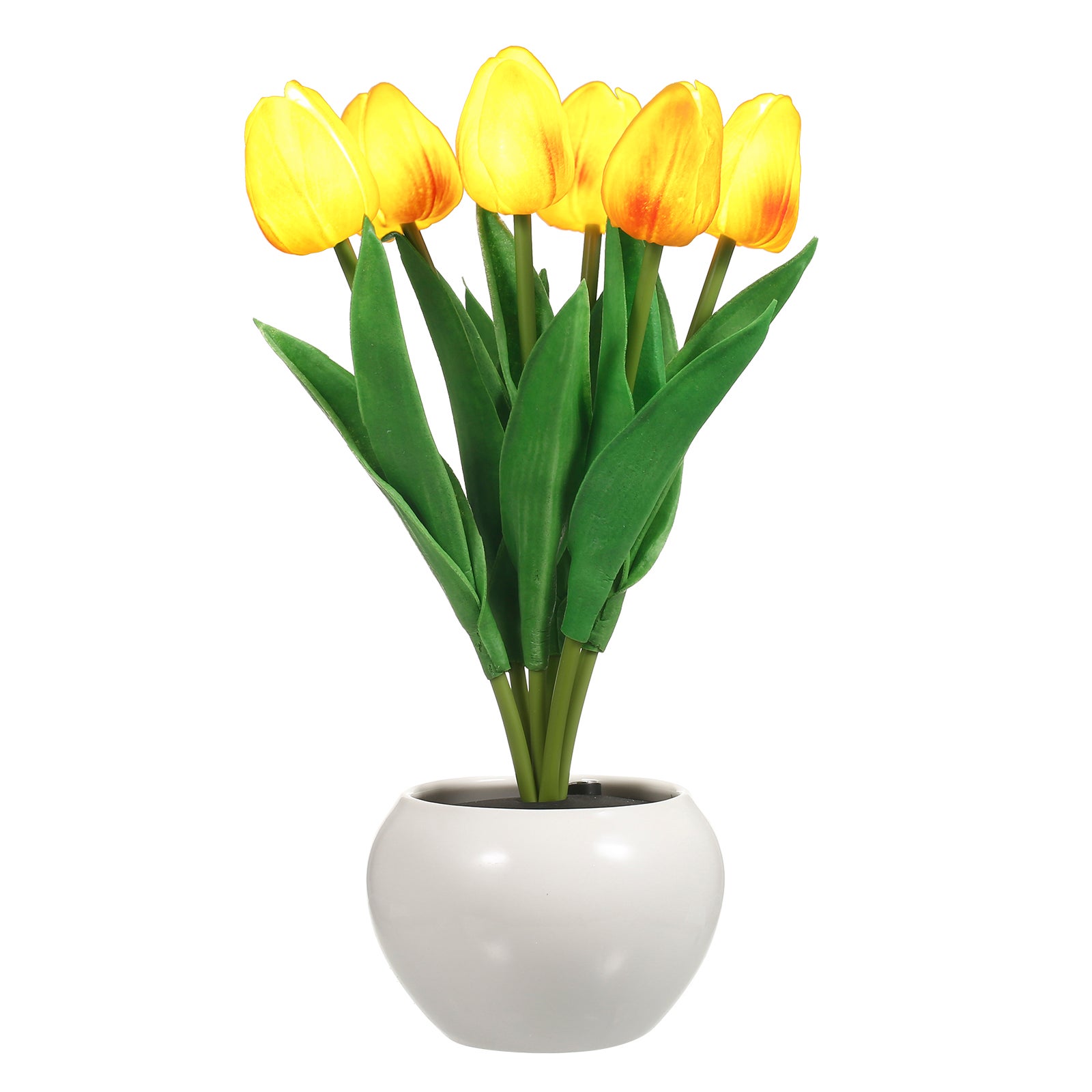 Akumulatorowa lampa LED Tulip 230 mm, lampa stołowa w kształcie kwiatu do salonu i sypialni