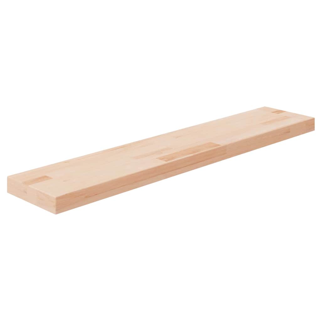 vidaXL Półka, 100x20x4 cm, surowe lite drewno dębowe