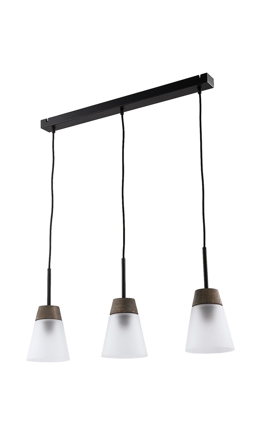 Lampa wisząca DOMINO I Jupiter czarny/biały E27 67 cm 1 szt.