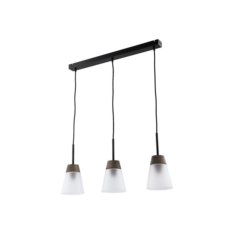 Lampa wisząca DOMINO I Jupiter czarny/biały E27 67 cm 1 szt.