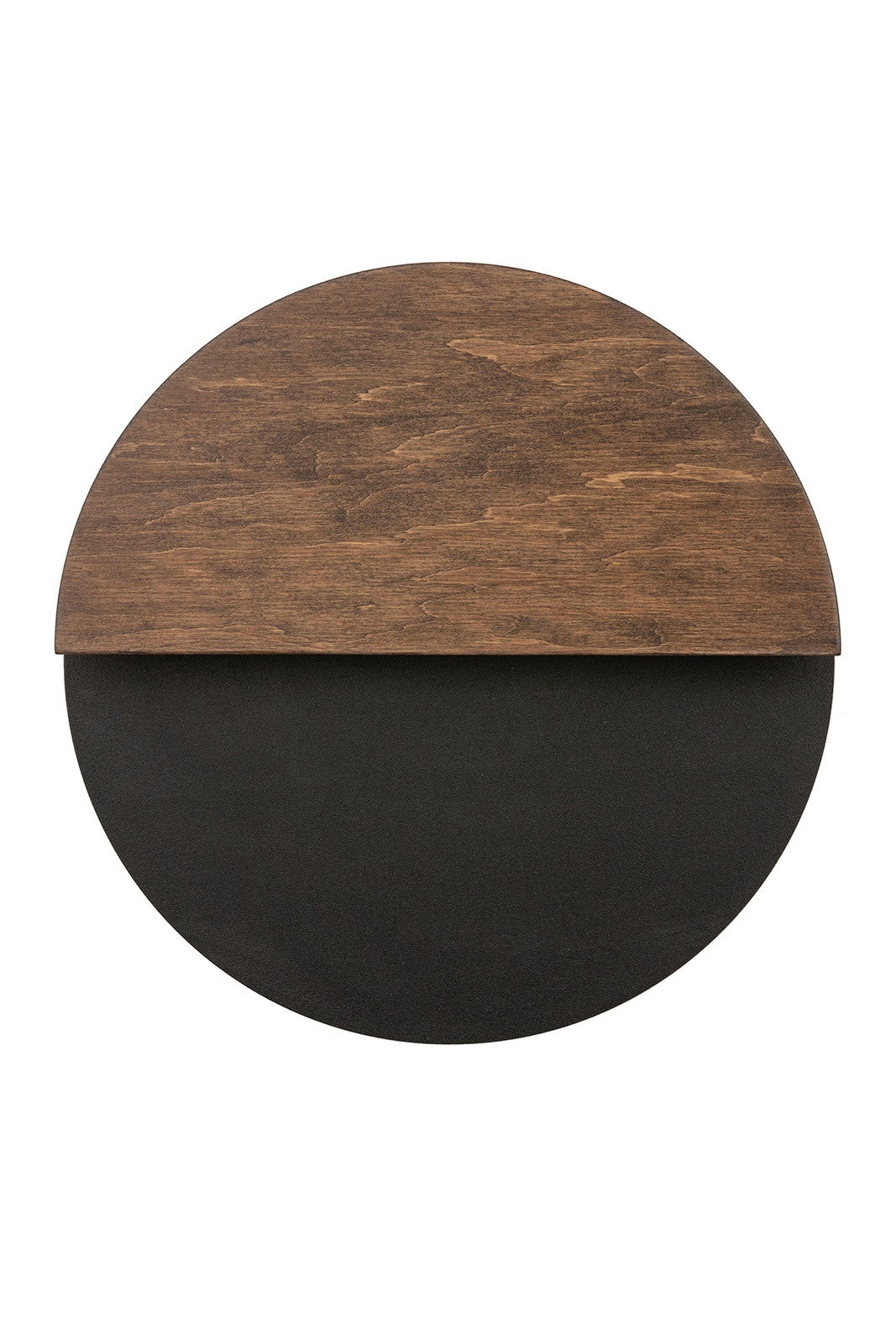 Kinkiet ścienny dekoracyjny okrągły nowoczesny czarno-brązowa 26 cm LUNA LED 7W Sigma Lighting
