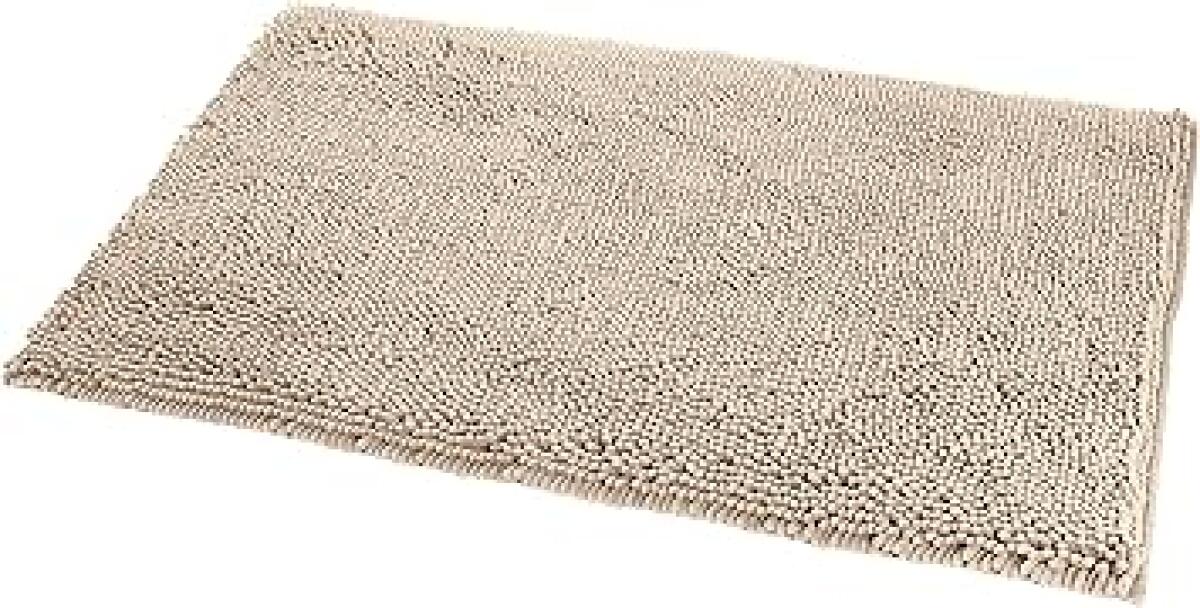 Mata łazienkowa Basics Shag antypoślizgowa z mikrofibry, 0,33 x 0,5 m, beżowa