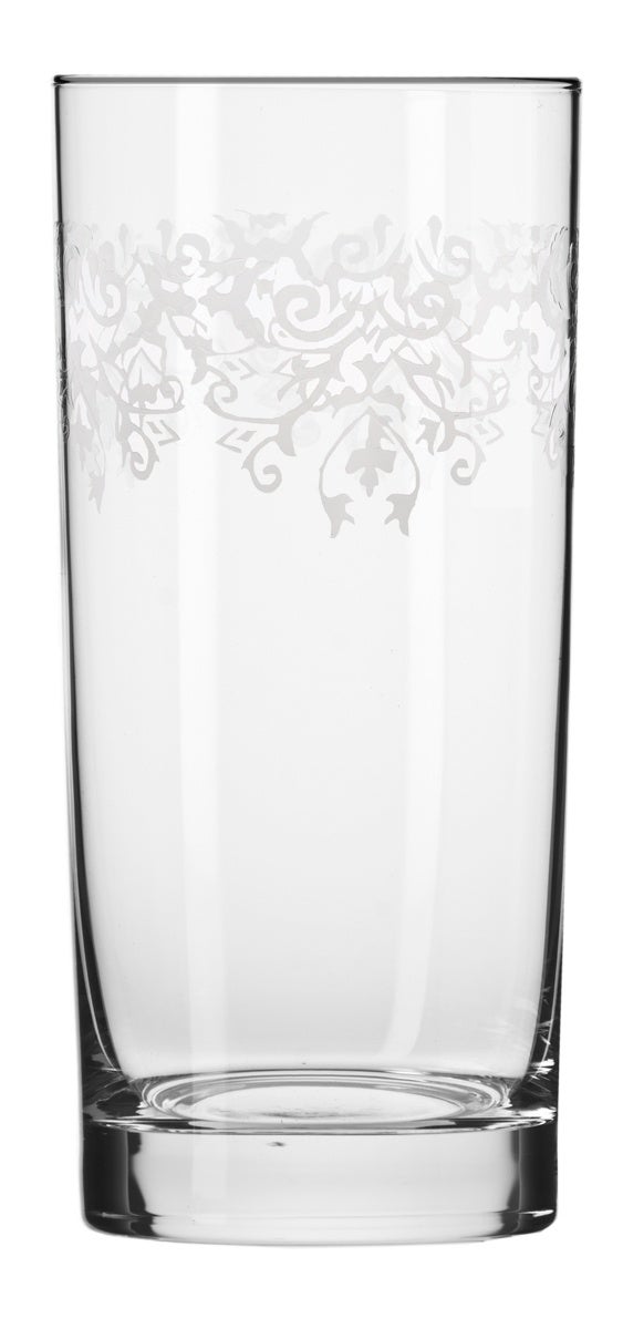 KROSNO Wysokie szklanki typu Long Drink Krista Deco 6x 350 ml