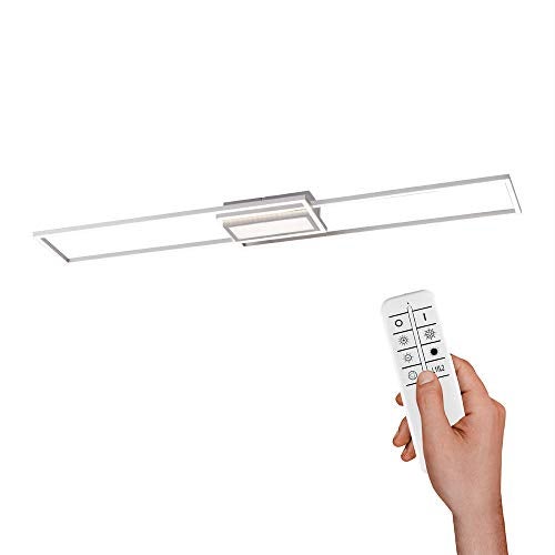Spring Asmin Asmin Zintegrowana lampa sufitowa LED Semi Flush Stal 2x 16W LED 2700-5000K, 1x 8W LED 2700-5000K Ściemnialna