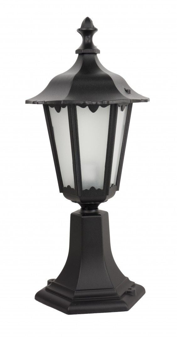 Lampa ogrodowa stojąca Retro czarna 1xE27x60W IP43 wym: 45 x 21 x 21 cm aluminium SU-MA