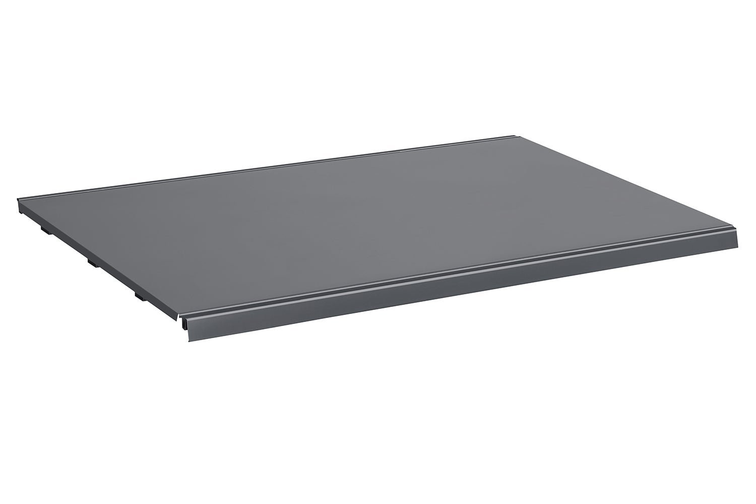 Półka do regału sklepowego metalowa 57x100cm ciemny szary mat KTD