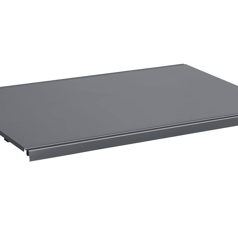 Półka do regału sklepowego metalowa 57x100cm ciemny szary mat KTD