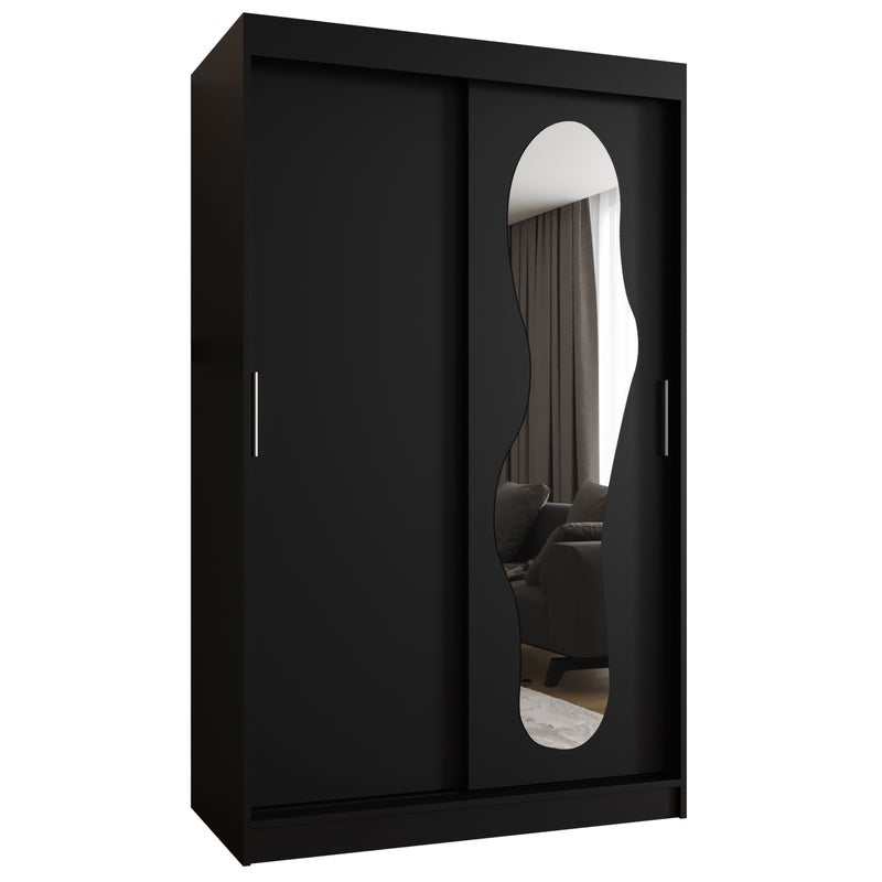 Szafa przesuwna garderoba ULTRA 120 x 62 x 200 cm Czarny