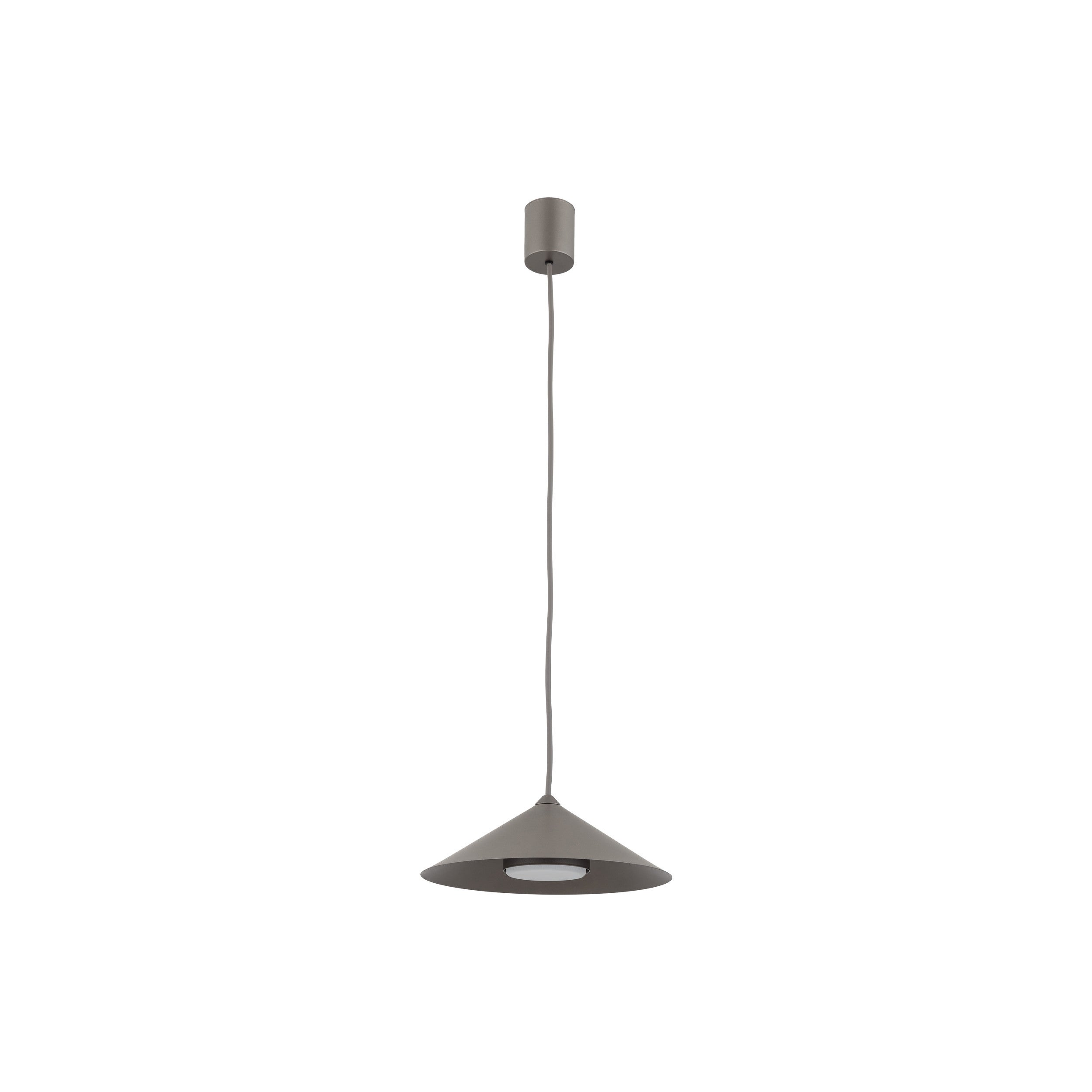 Brązowa Lampa Wisząca Tk Lighting Lume S Tytan 1Xgx53 Stożek Metalowy