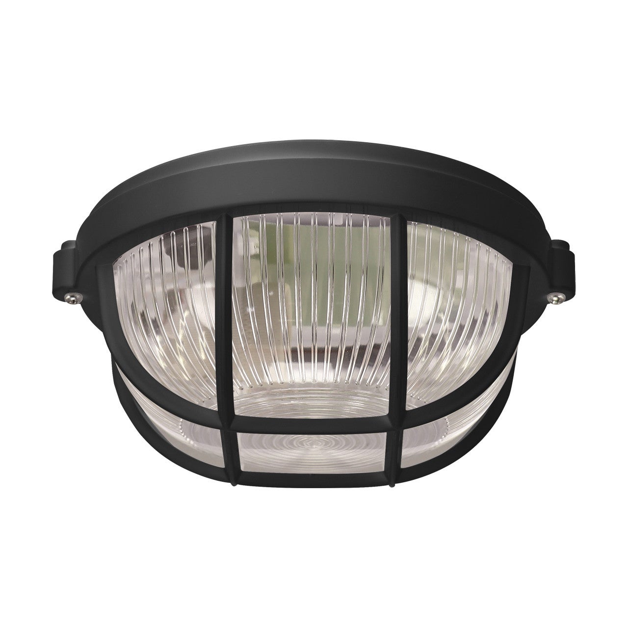 Plafon zewnętrzny Salto czarno-przezroczysty 1xE27x10W IP65 wym: 9 x 18 x 18 cm tworzywo sztuczne Struhm