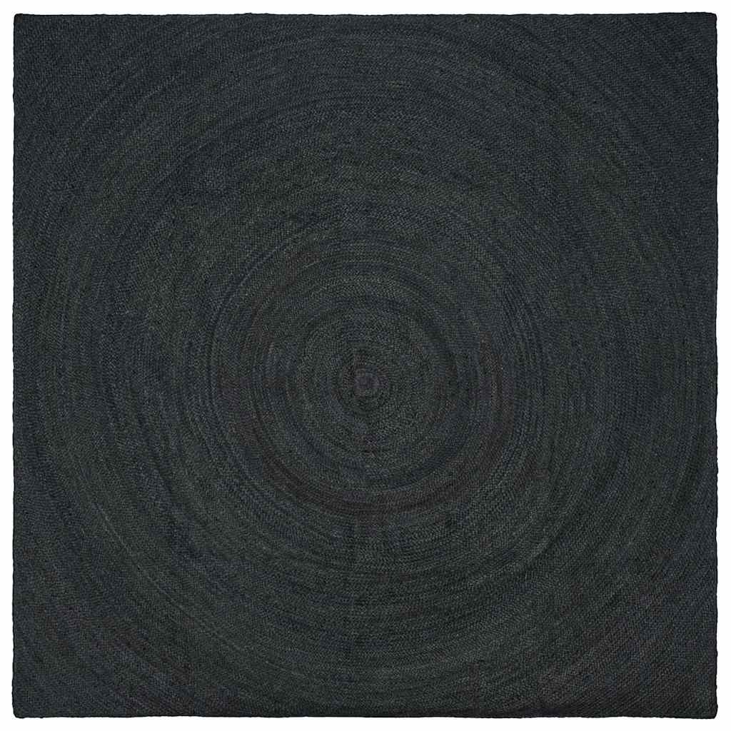 Dywany pokojowe ciemnoszary 240 x 240 cm Juta vidaXL