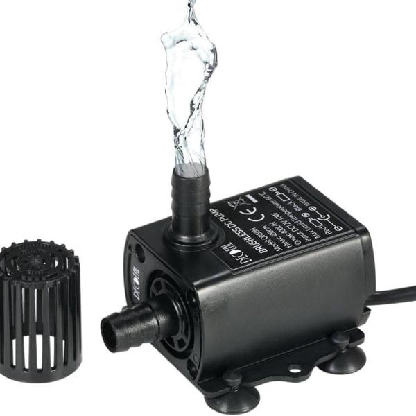 Mini ultra cicha bezszczotkowa pompa wodna DC12V 5W, wodoszczelna pompa zanurzeniowa do fontann