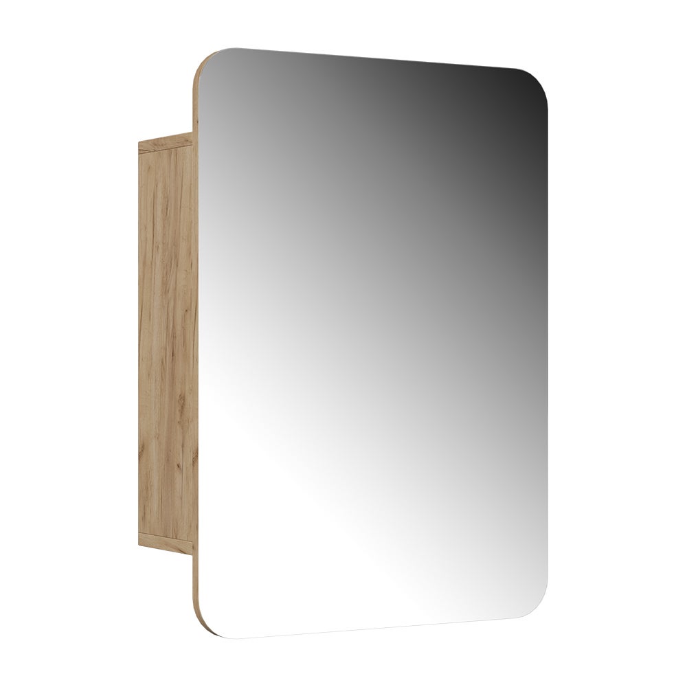 Vicco Szafka z lustrem w łazience Zino, Złoty dąb energetyczny, 70 x 50 cm z półkami