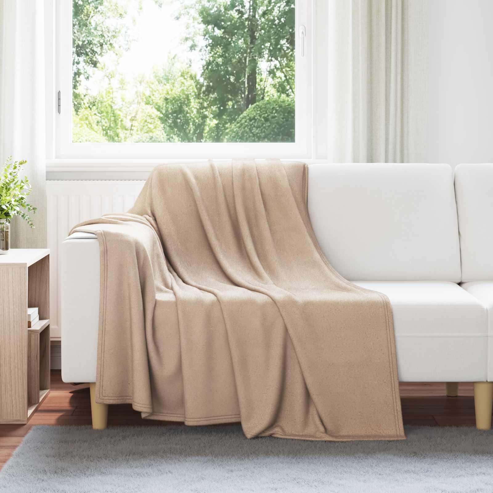 Koce narzutowe 6 pcs Camel 200 x 150 cm Polar vidaXL