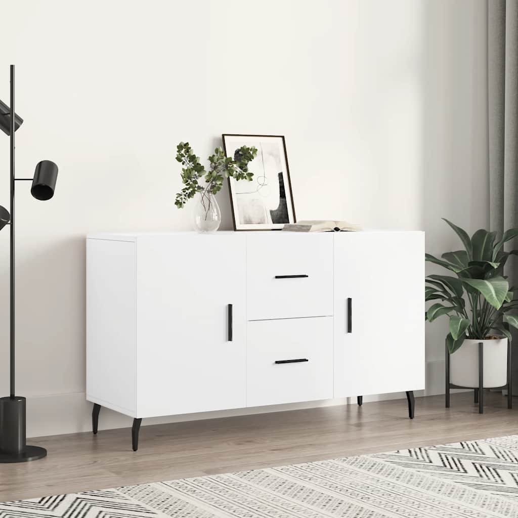 vidaXL Komoda, biała, 100x36x60 cm, materiał drewnopochodny