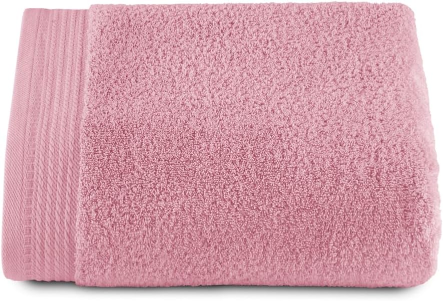 Ręcznik kąpielowy Premium Large - Ręcznik kąpielowy - 1 sztuka - 70 x 140 cm - Bawełna - 600 g - Różowy