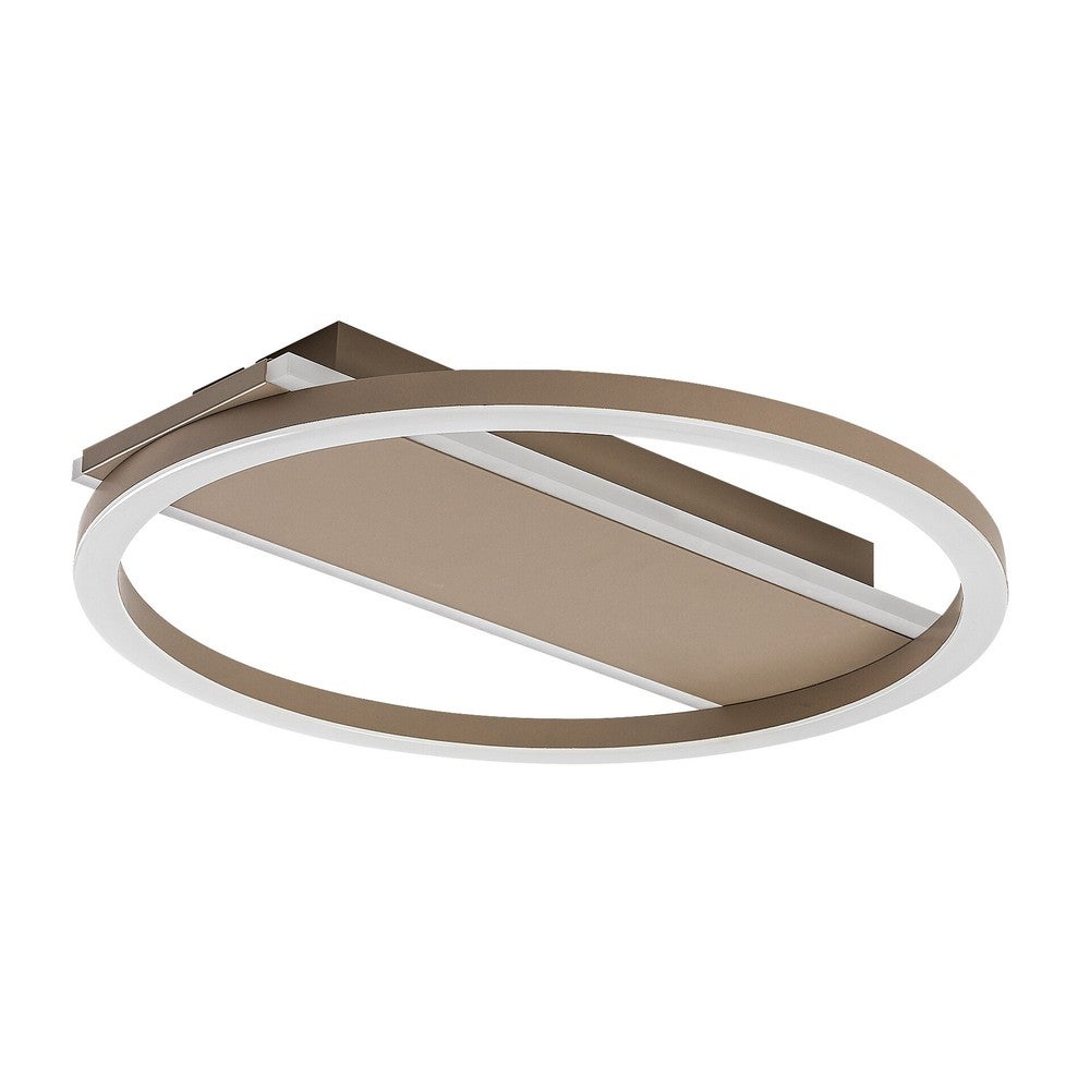 Lampa sufitowa geometryczna forma LED Glavian 24W biała neutralna 1700lm metal beżowa wym:5x33x33cm IP20 Rabalux