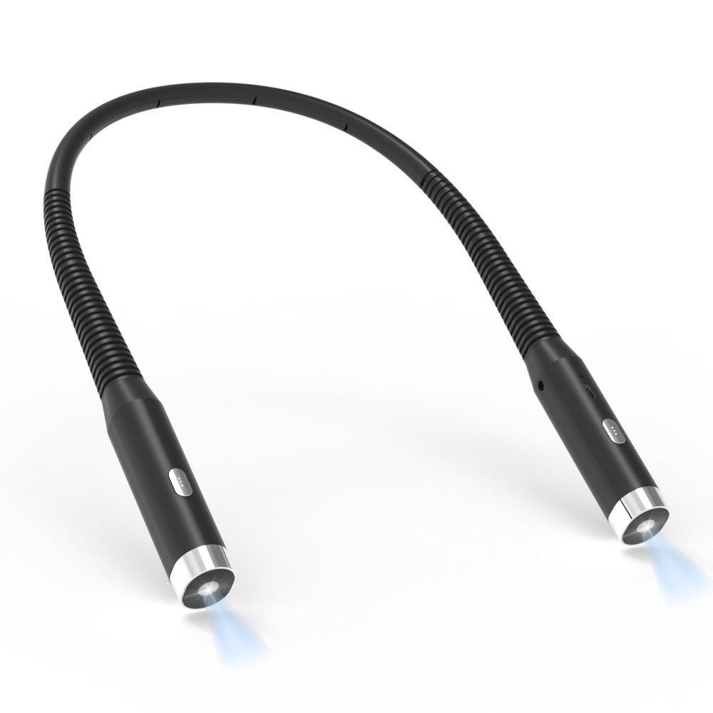 Lampka LED na szyję, ochrona oczu dla uczniów, lampka na szyję do czytania, ładowana przez USB, lampka do czytania.
