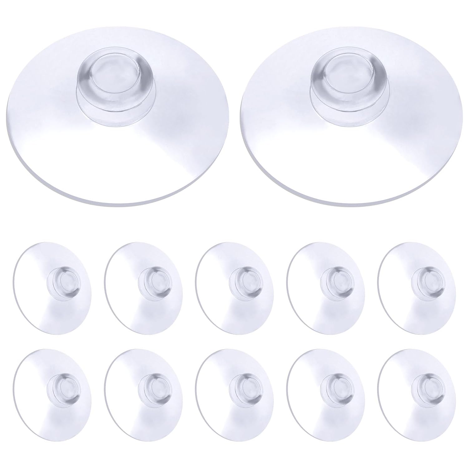 20 sztuk szklanych przyssawek stołowych, miniaturowe przezroczyste szklane przyssawki, sznur małych przyssawek z tworzywa PVC (20 mm)