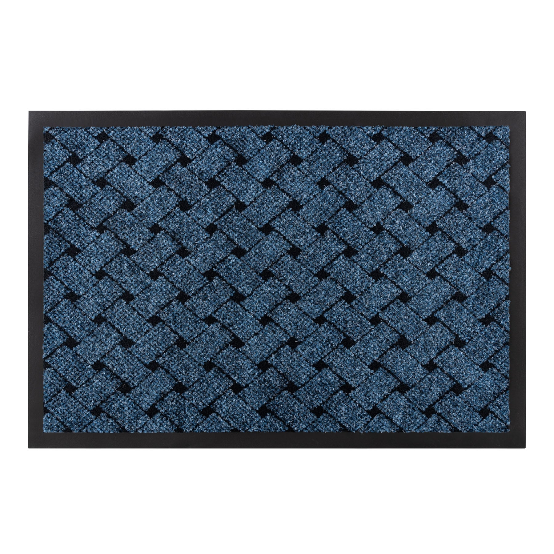 Wycieraczka antypoślizgowa VECTRA 0800 zewnętrzna, wewnętrzna, na gumie - niebieski 50x80 cm