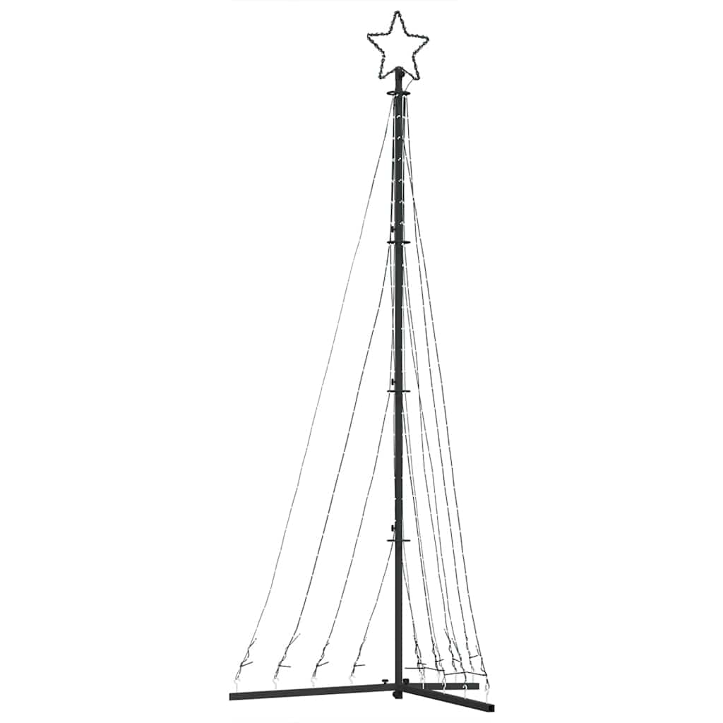Choinka LED Ciepła Biel 250 cm 447 LED na Zewnątrz Dekoracja Świąteczna