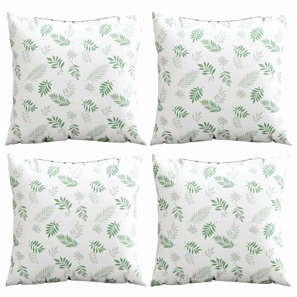 Poduszki rozrzucone Liść 4 pcs Wzór liścia 50 x 50 cm