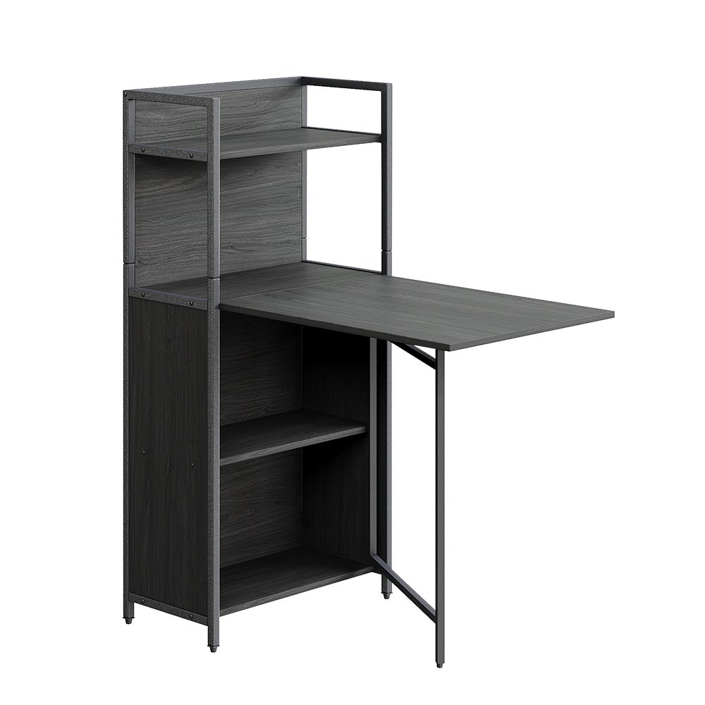 Vicco Biurko Savio, Czarny, 30-100 x 57 cm ze składanym blatem