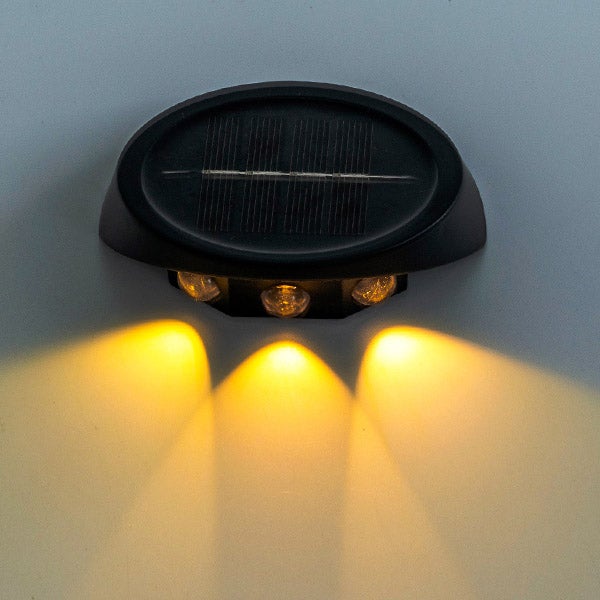 Lampy solarne zewnętrzne, lampy ogrodowe, kinkiety, lampy schodowe, balustrady schodowe do dekoracji krajobrazowej, 1 sztuka