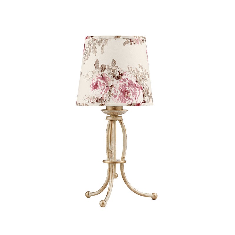Lampka stołowa SARA JUPITER patyna/beż metal E27 42x22x22 cm 1 szt.