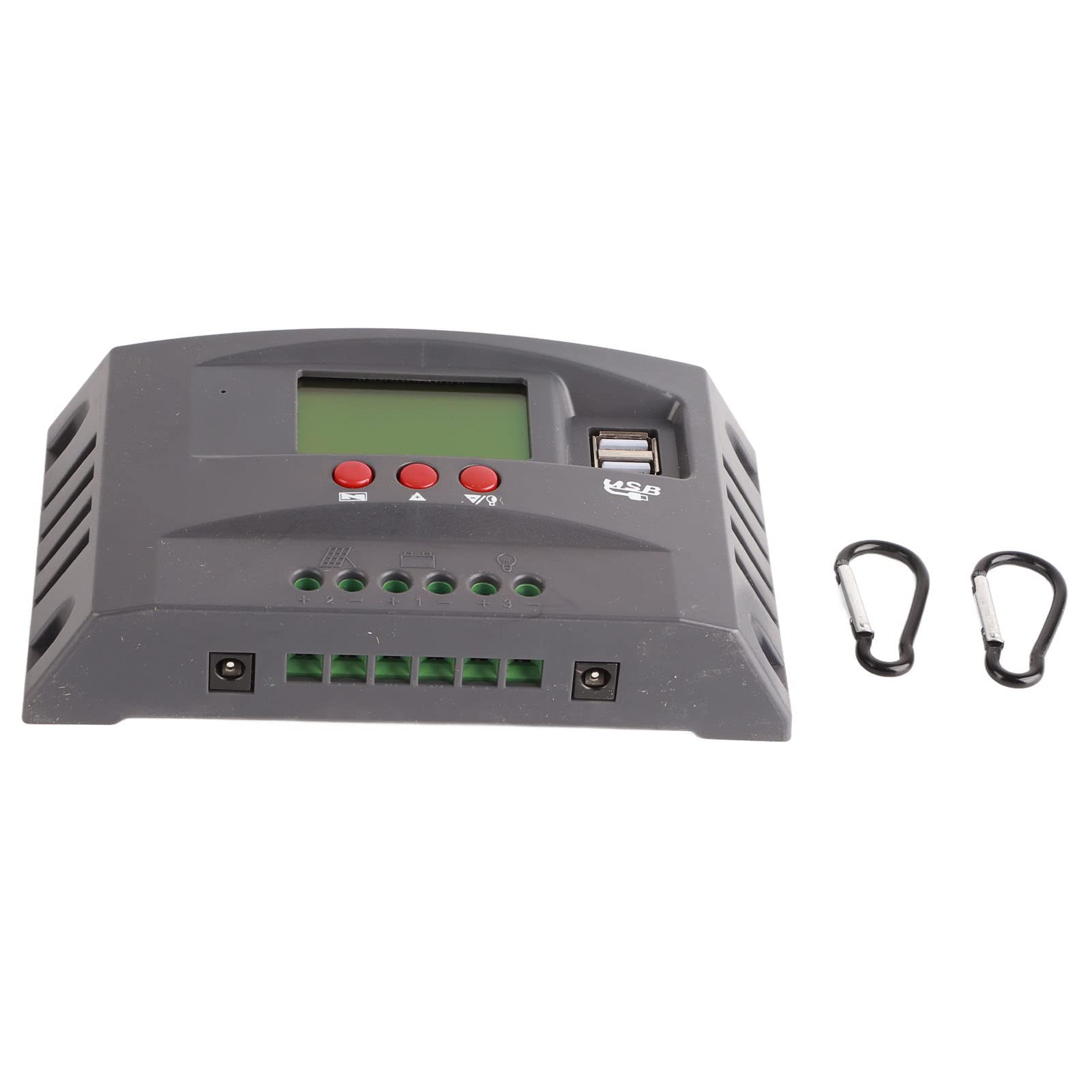 REGULATOR ŁADOWANIA SOLARNEGO MPPT AUTOMATYCZNA ADAPTACJA PANEL LCD REGULATOR 2 DC USB 12V 24V WILLA ZEWNĘTRZNA RV (20A)