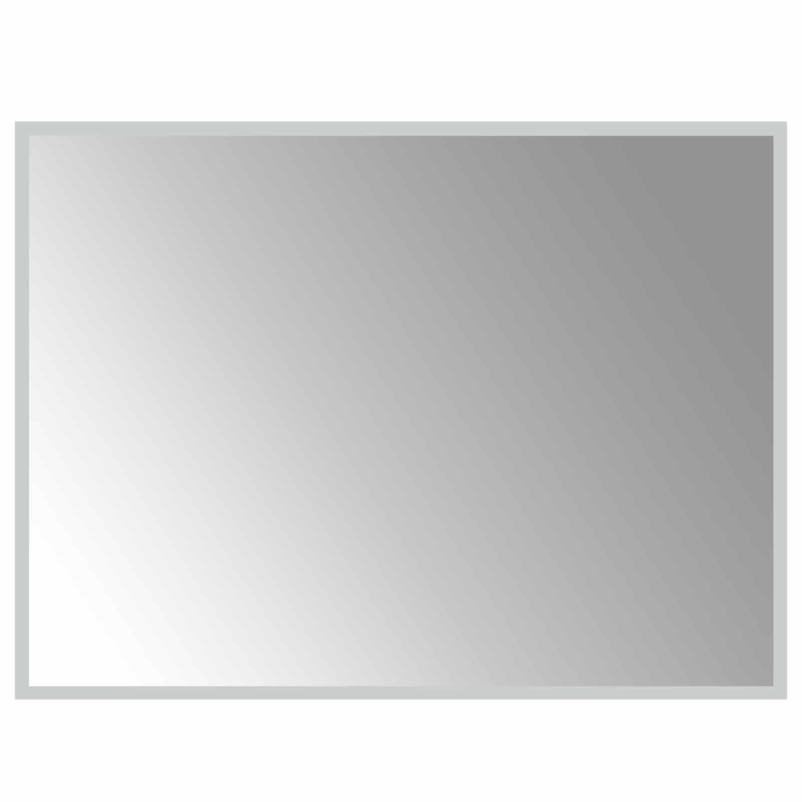 Lustro Łazienkowe Ścienne 80x60 cm z LED ze Szkła Hartowanego Przezroczyste