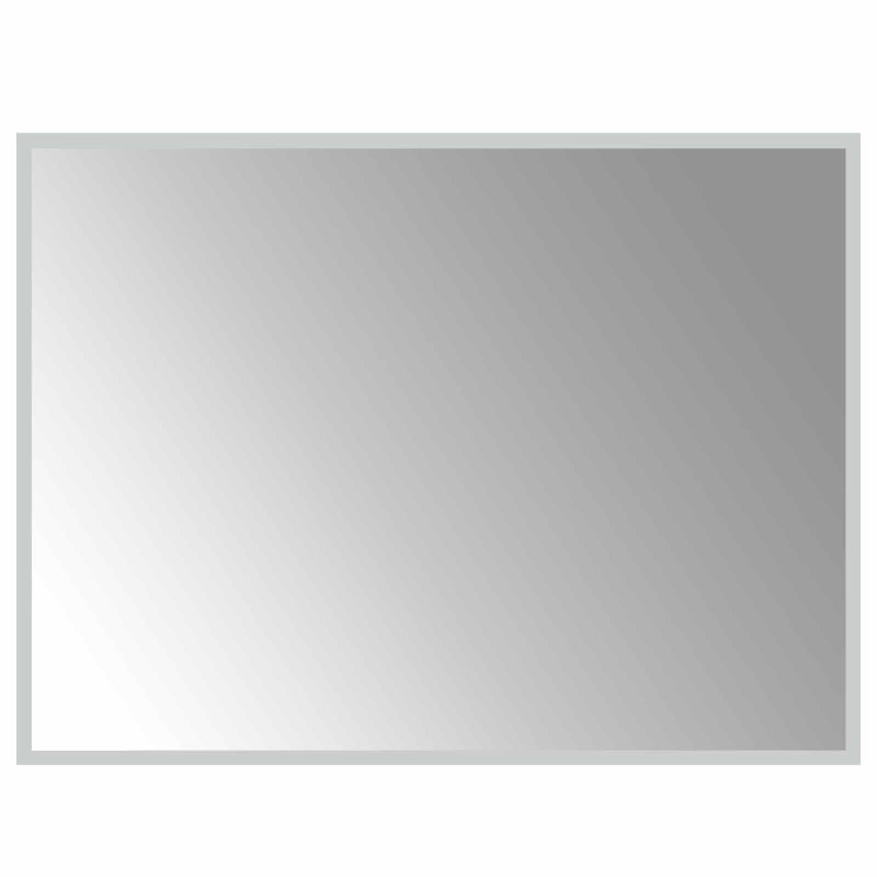Lustro Łazienkowe Ścienne 80x60 cm z LED ze Szkła Hartowanego Przezroczyste