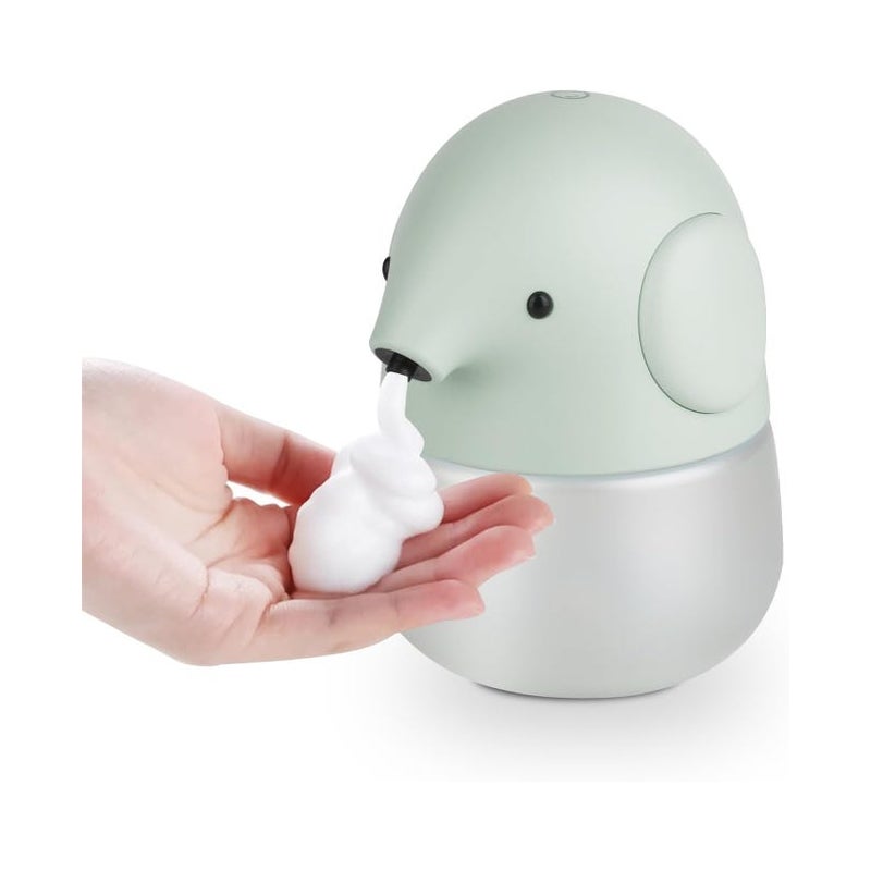 Automatyczny dozownik pianki Elephant – bezdotykowy z inteligentnym czujnikiem – 300 ml/10 uncji, szary – zabawny design łazienki