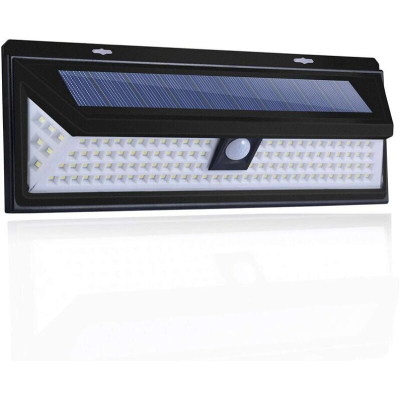 Solarna lampa ścienna – 118 diod LED, 1000 lumenów, czujnik ruchu PIR, wodoodporność IP65, oświetlenie zewnętrzne do ogrodu