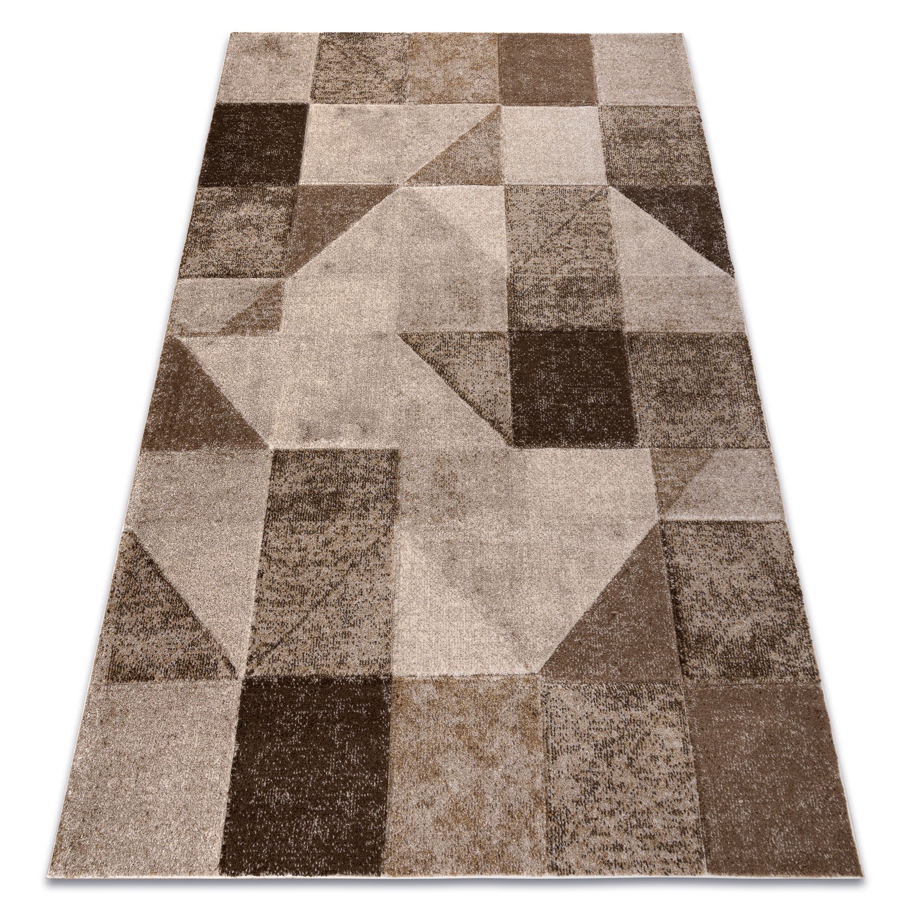 Dywan ARCANA 0822 beż / brązowy geometryczny, nowoczesny 160x220 cm